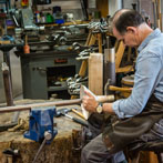 Brett Payne in his workshop 2018